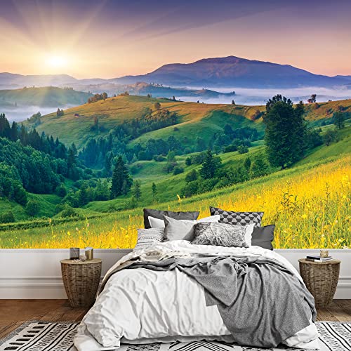 Sunset Over Beautiful Hills