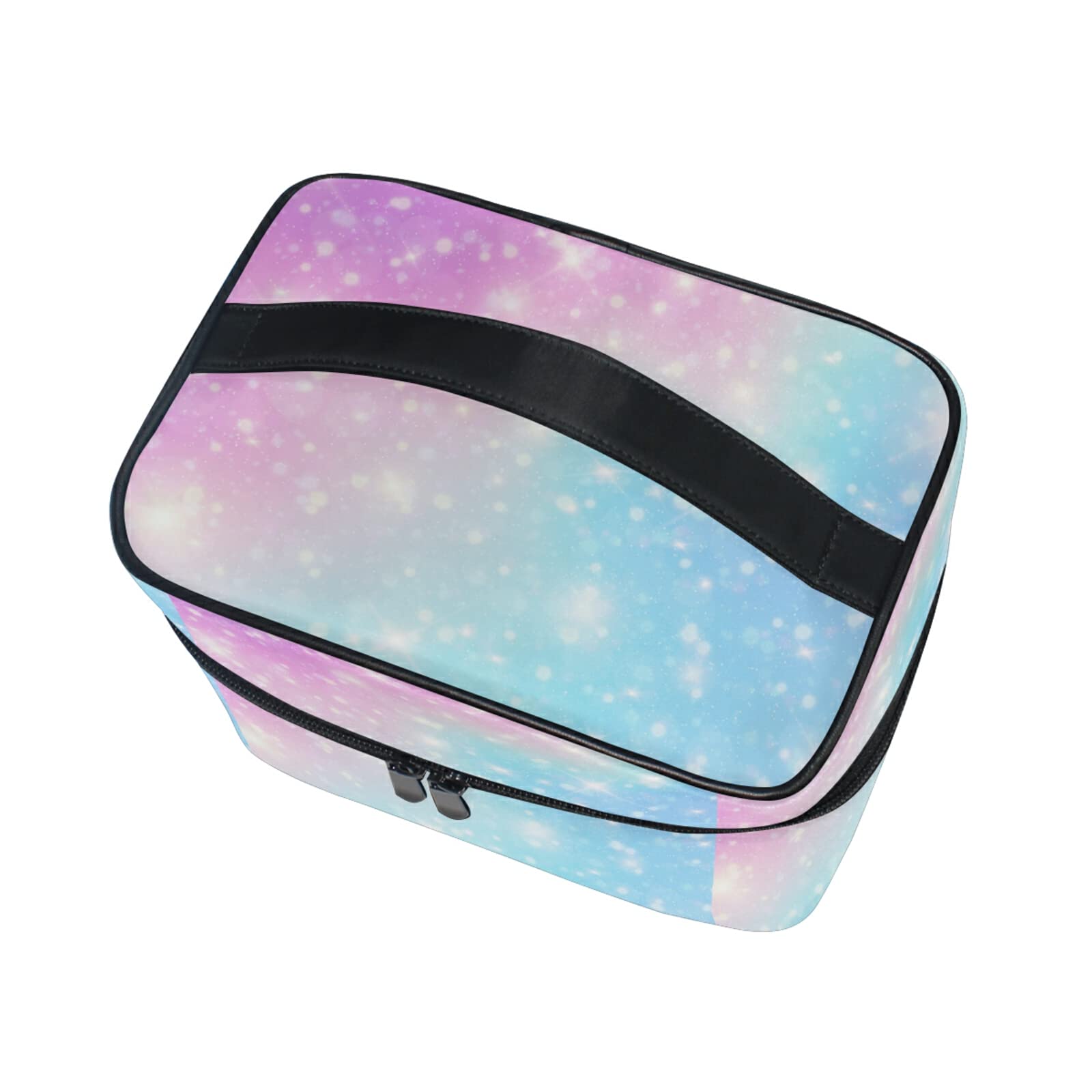 Art Rainbow Star Makeup Bag for Women - Waterproof Cosmetic & Toiletry Travel Case - Perfect for Travel, Gym, and Daily Organizer