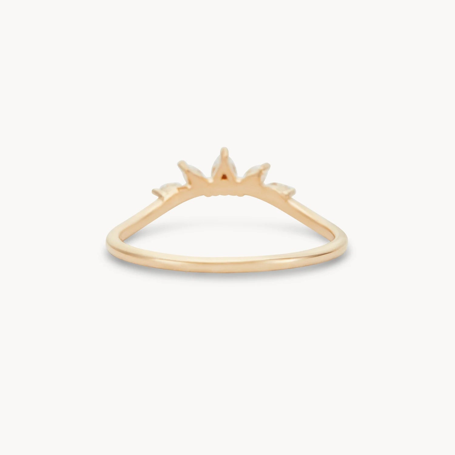 14K Yellow Gold Illumina Band with White Diamonds - Elegant Stackable Ring for Weddings, Anniversaries & Everyday Wear