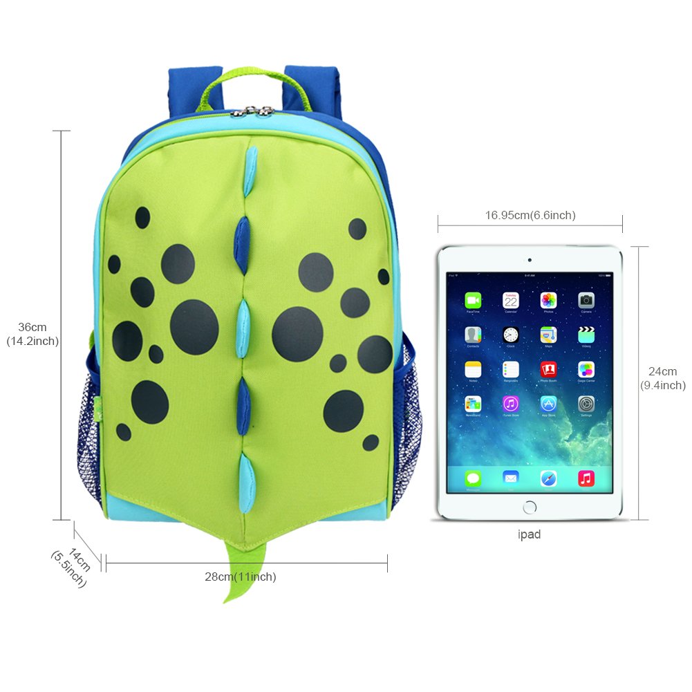 Yodo Toddler Backpack for Boys & Girls - Lightweight Pre-K School Bag with Adjustable Chest Strap & Name Tag - Perfect for Daycare, Preschool & Travel