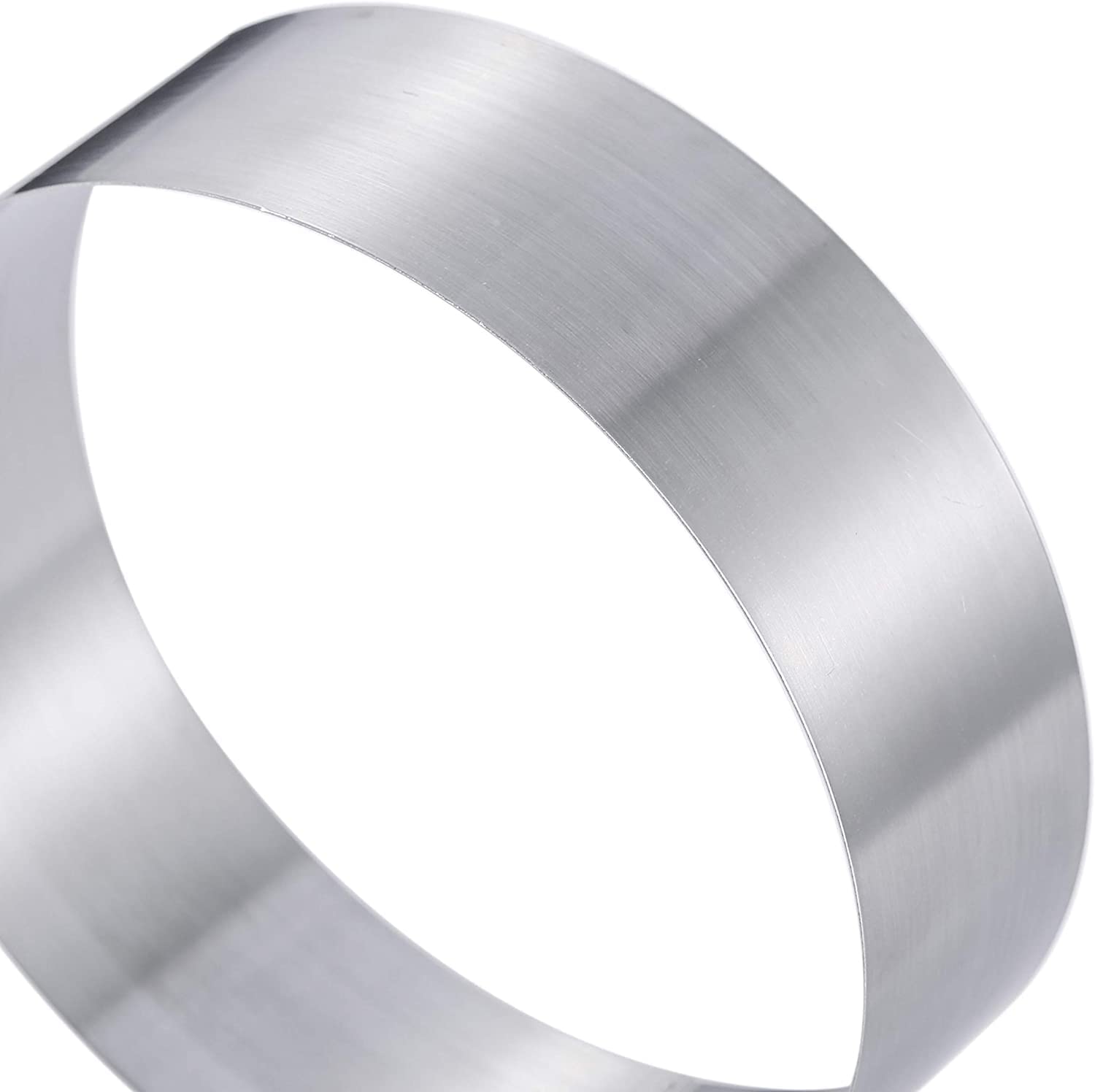 Siking Stainless Steel 4/6/8 Inch Round Cake Ring Mold - Professional Baking Tool for Mousse, Cheesecake, Pancakes, Cookies, Salads & Onigiri (11-3cm Height) - Perfect for Home Baking & Dessert Making