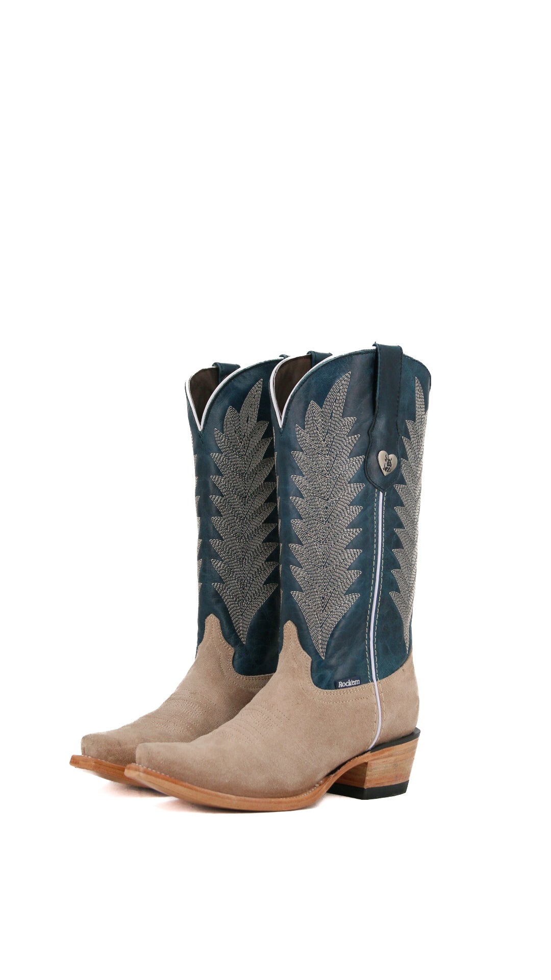 Sierra Roughout Snip Toe Cowgirl Boots for Women - Western Style Leather Riding Boots with Comfortable Fit - Perfect for Country Dancing, Rodeo, and Outdoor Adventures
