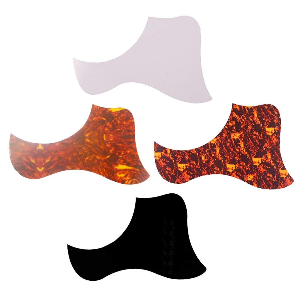 40'' 41'' Acoustic Guitar Self-Adhesive Pickguard - Anti-Scratch Protection Plate Replacement Part (White) for Musical Instruments | Perfect for Guitar Maintenance & Performance Protection