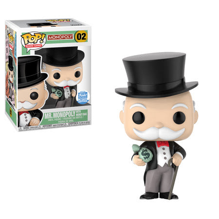 Funko Pop! Vinyl Figure - Mr. Monopoly with Money Bag Board Game Collectible | Perfect for Game Nights, Office Decor & Pop Culture Collections
