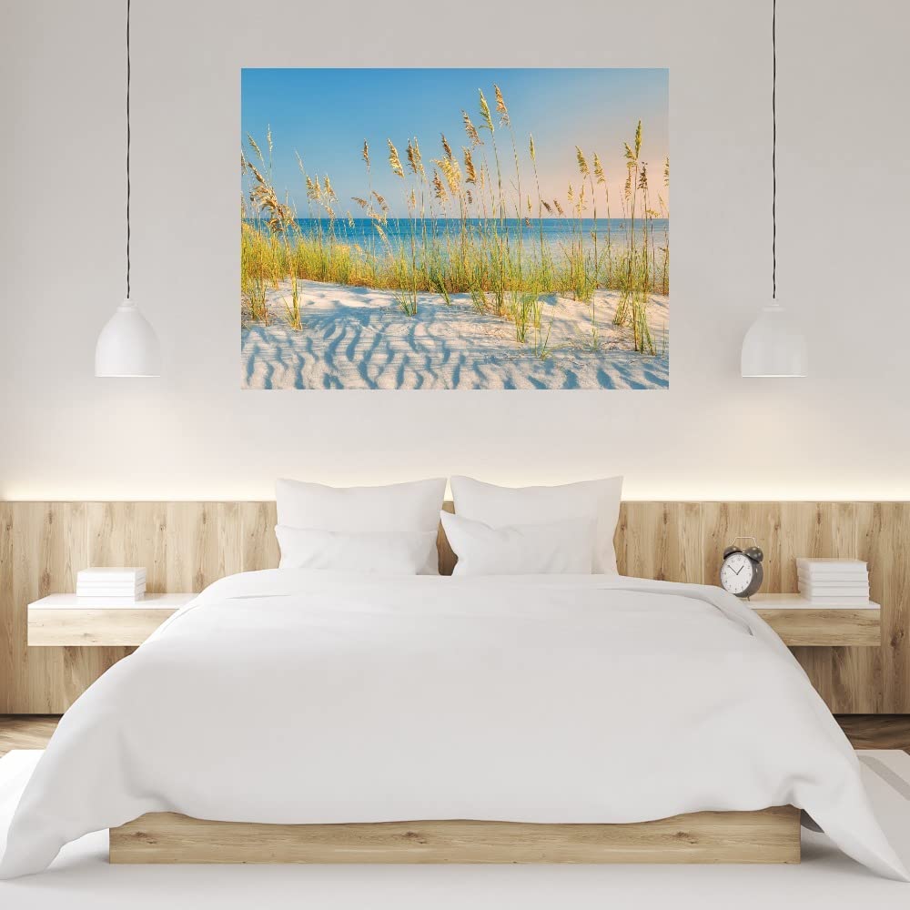 Dennis Frates Sand & Sea Fine Art Canvas Wall Decor - 43x32 Inch Ready to Hang Painting for Living Room, Bedroom, Office - Coastal Beach Theme Home Decor - Perfect for Beach Houses, Vacation Homes & Nautical Interior Design