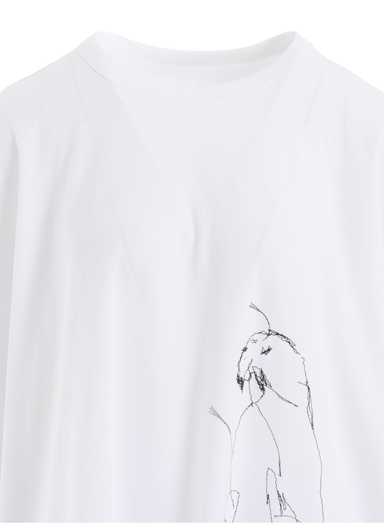 Stylish Cotton Jersey Animal Print Asymmetry Drape T-Shirt for Women - Trendy Casual Wear for Everyday Outfits & Summer Fashion