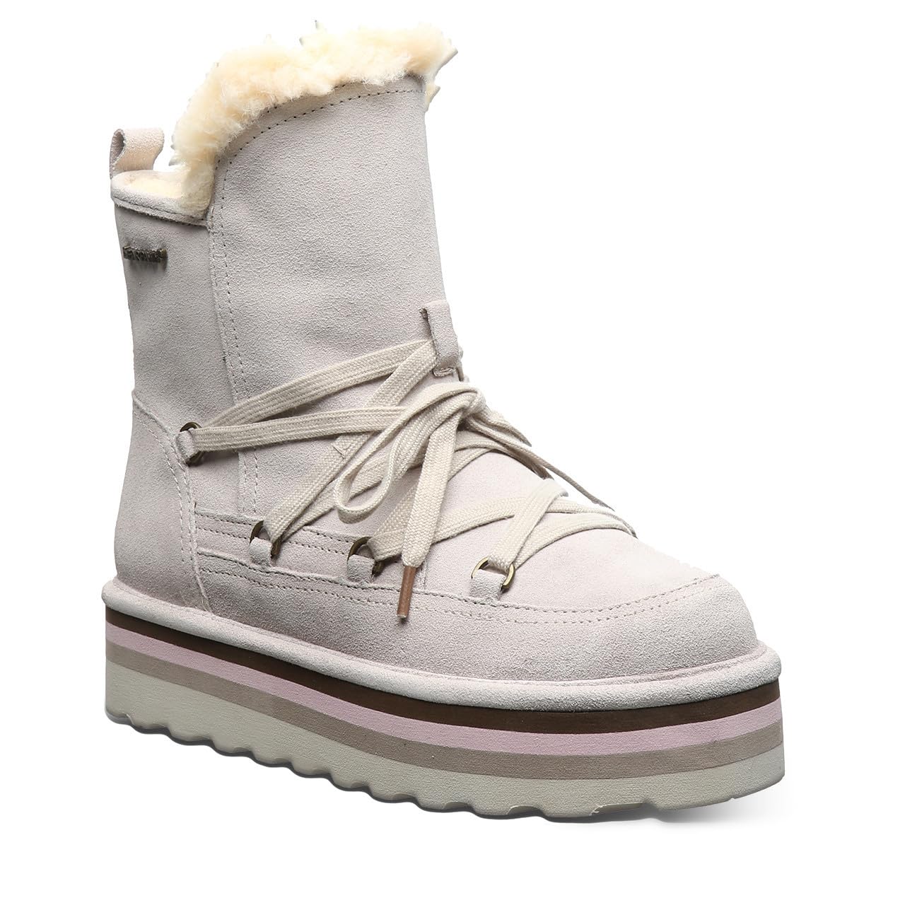 BEARPAW Women's Retro Mondi Lace-Up Ankle Boots - Warm & Comfortable Winter Boots for Casual Outings, Hiking, and Snow Days