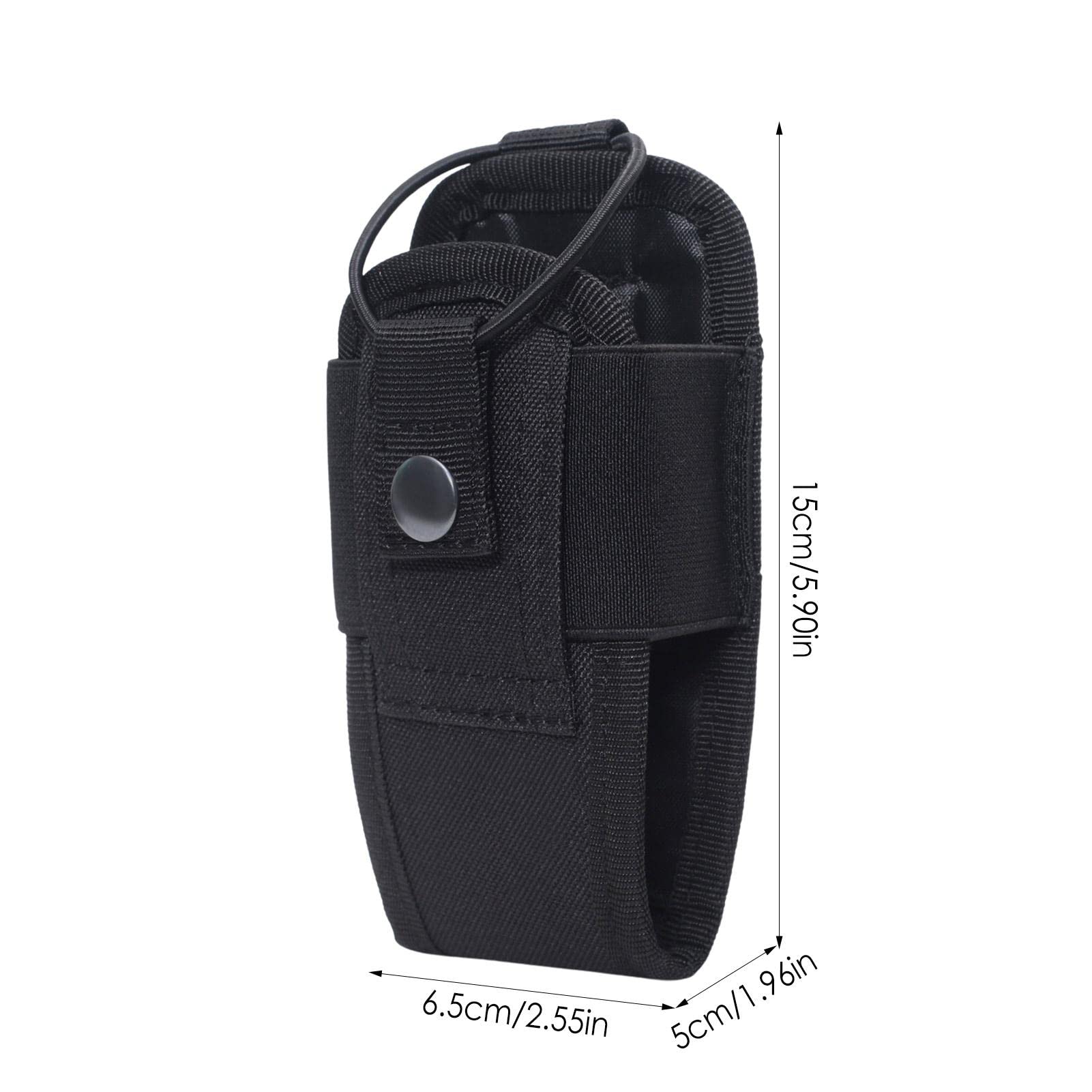 Heavy Duty Molle Radio Pouch - Universal Tactical Walkie Talkie Holder for Two Way Radios, Duty Belt & Hunting Gear | Durable Radio Holster Case for Outdoor, Security & Emergency Use