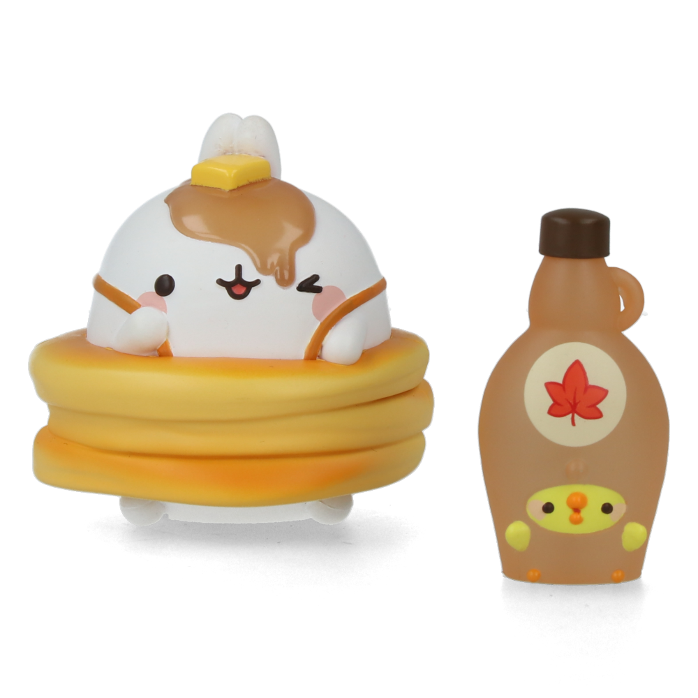 Molang Yummies Series Display Set - 6pcs Kawaii Plush Toys for Anime Fans | Perfect for Bedroom Decor, Gift Giving & Anime Collections