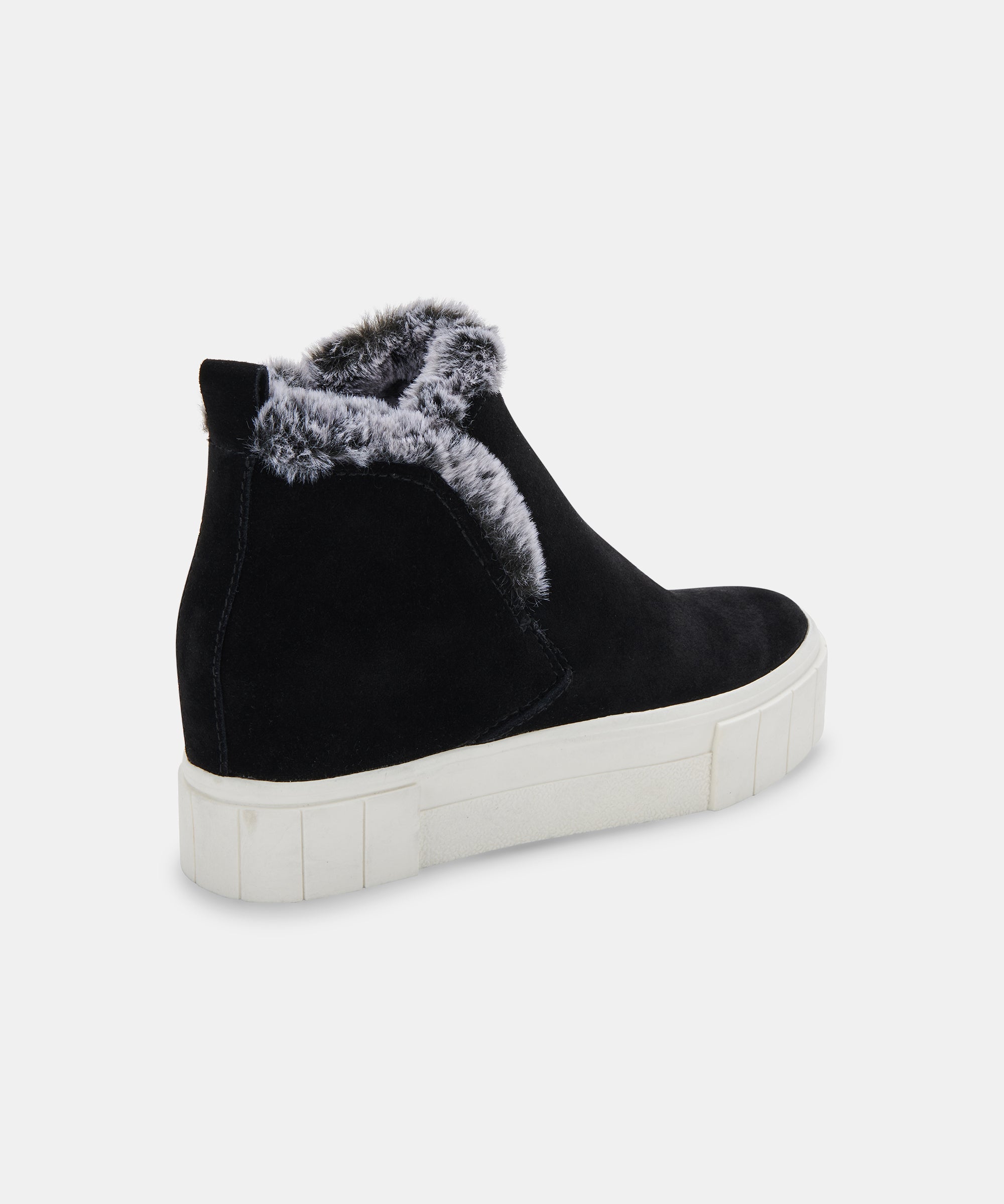 ZALI Black Suede Sneakers for Women - Comfortable Walking Shoes for Casual Wear, Gym & Travel | Breathable & Lightweight Design