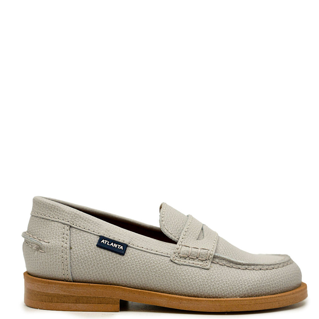 Atlanta Moccasin Grey Stone Pebbled Penny Loafers - Comfortable Slip-On Shoes for Men & Women | Perfect for Casual Wear, Office & Outdoor Activities