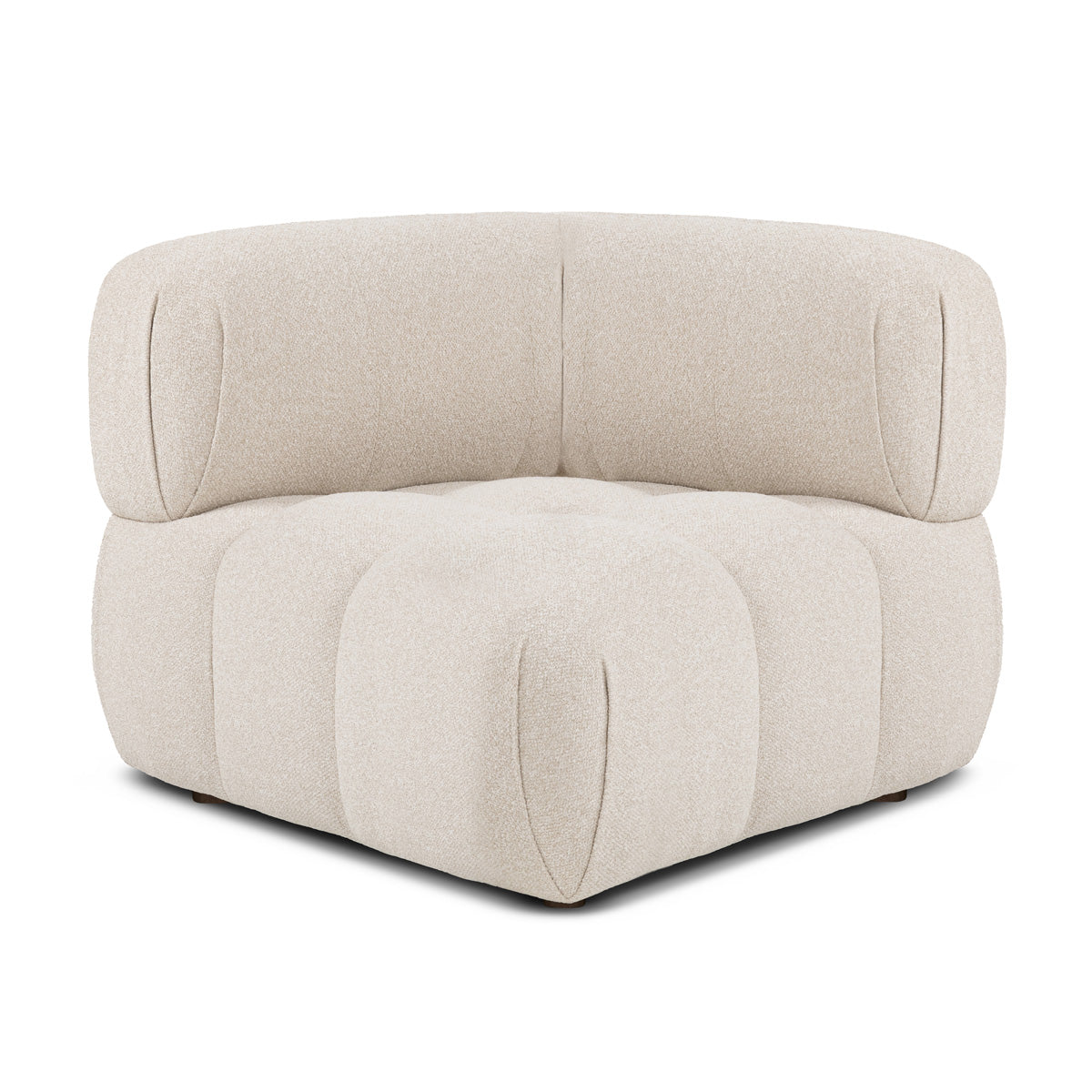 Bowie Boucle Modular Corner Sectional Sofa - Stylish & Comfortable Living Room Furniture for Small Spaces & Modern Apartments