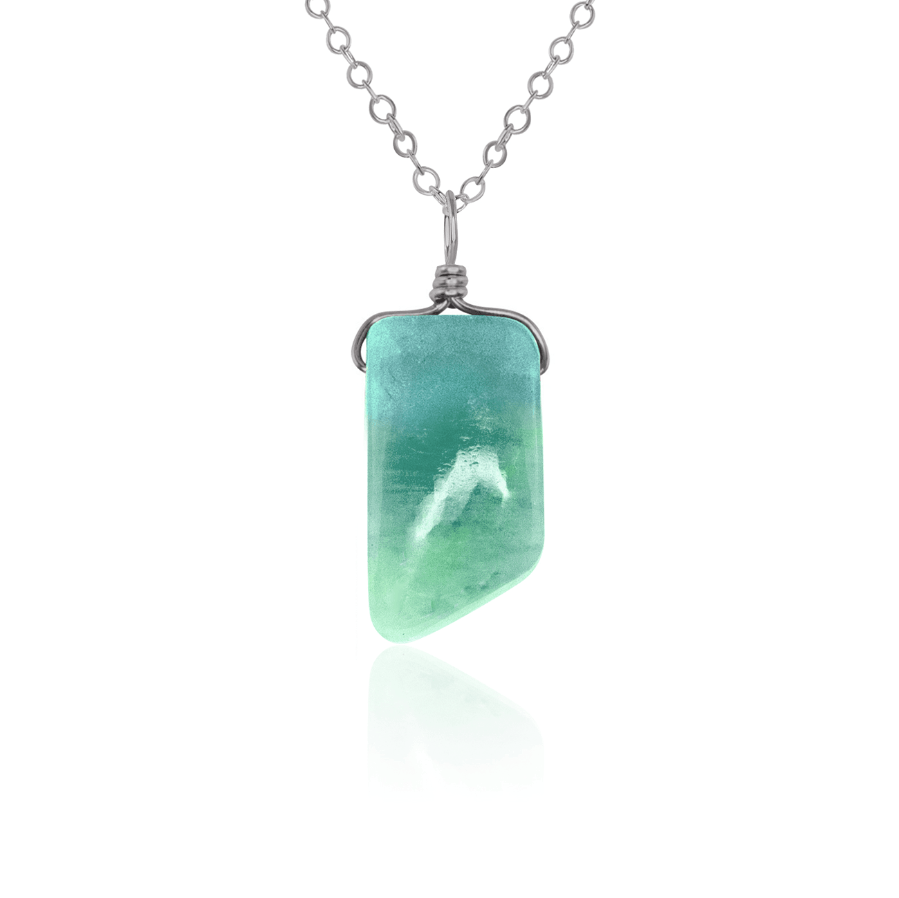 Amazonite Crystal Pendant Necklace - Smooth Stone Healing Jewelry for Women, Spiritual Protection & Positive Energy | Perfect for Meditation, Yoga & Everyday Wear