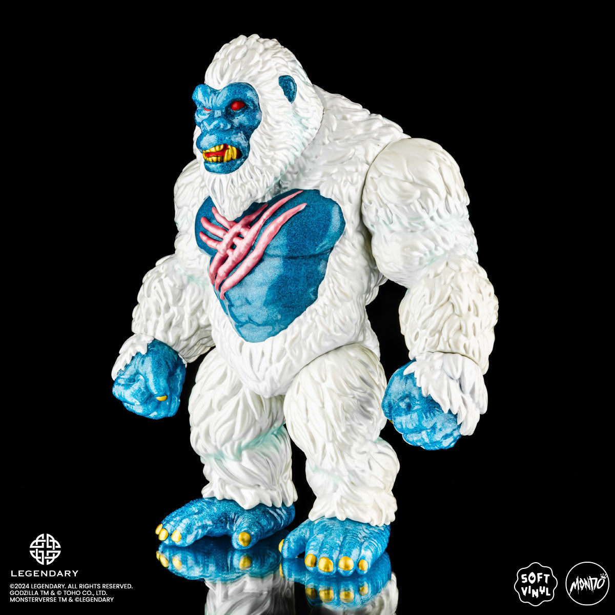 Godzilla x Kong: The New Empire Kong Soft Vinyl Figure - Primal Frost Variant Collectible Toy for Movie Fans & Pop Culture Enthusiasts | Perfect for Display, Gifts, and Anime Collections