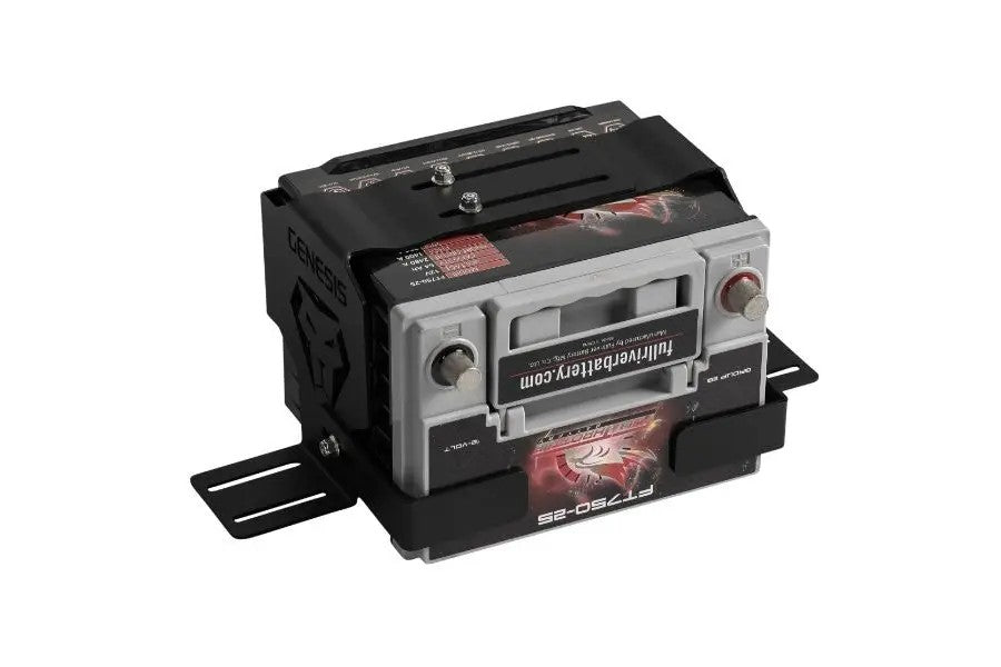 Genesis Offroad Adjustable Battery Brackets - Universal Fit for Jeep, Truck & SUV - Heavy Duty Battery Hold Down Clamps - Perfect for Off-Roading, Overlanding & Vehicle Upgrades