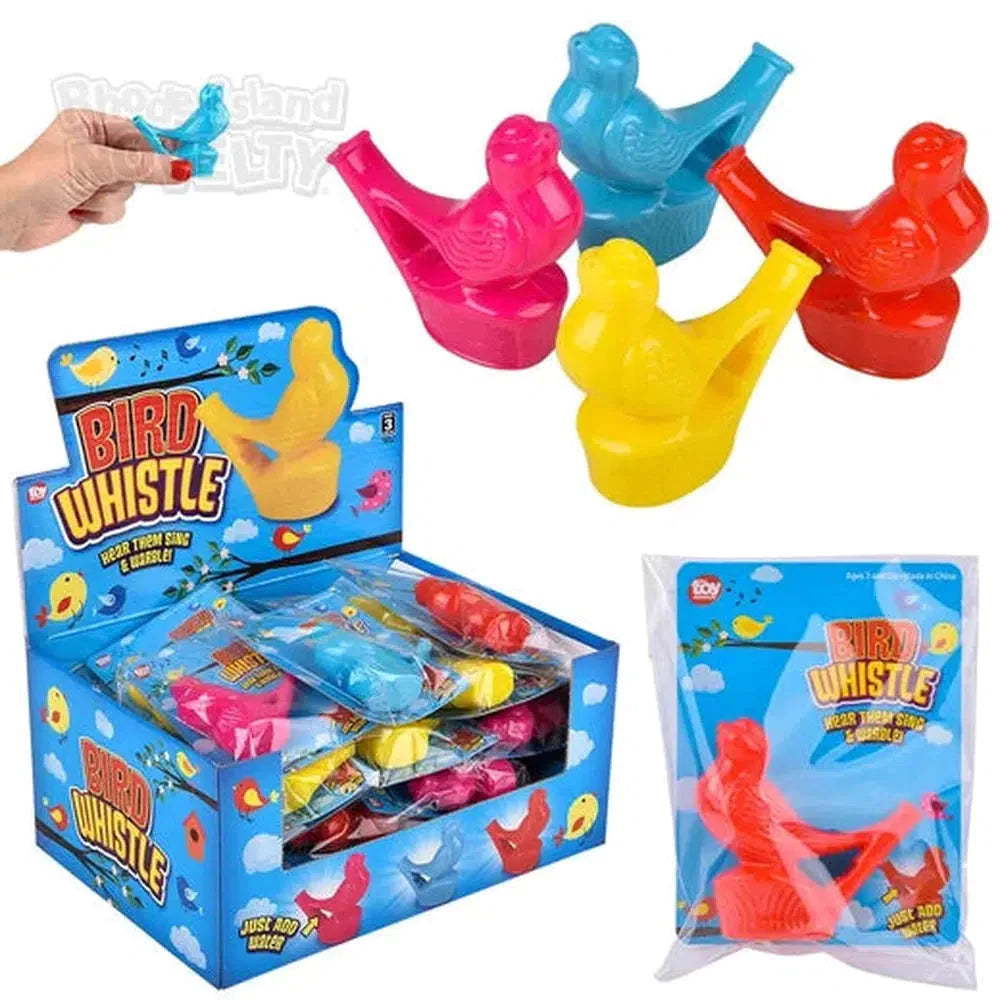2.33 Inch Bird Whistle - Assorted Colors (6-Pack) - Fun Outdoor Toys for Kids, Bird Training, Hunting & Camping Accessories