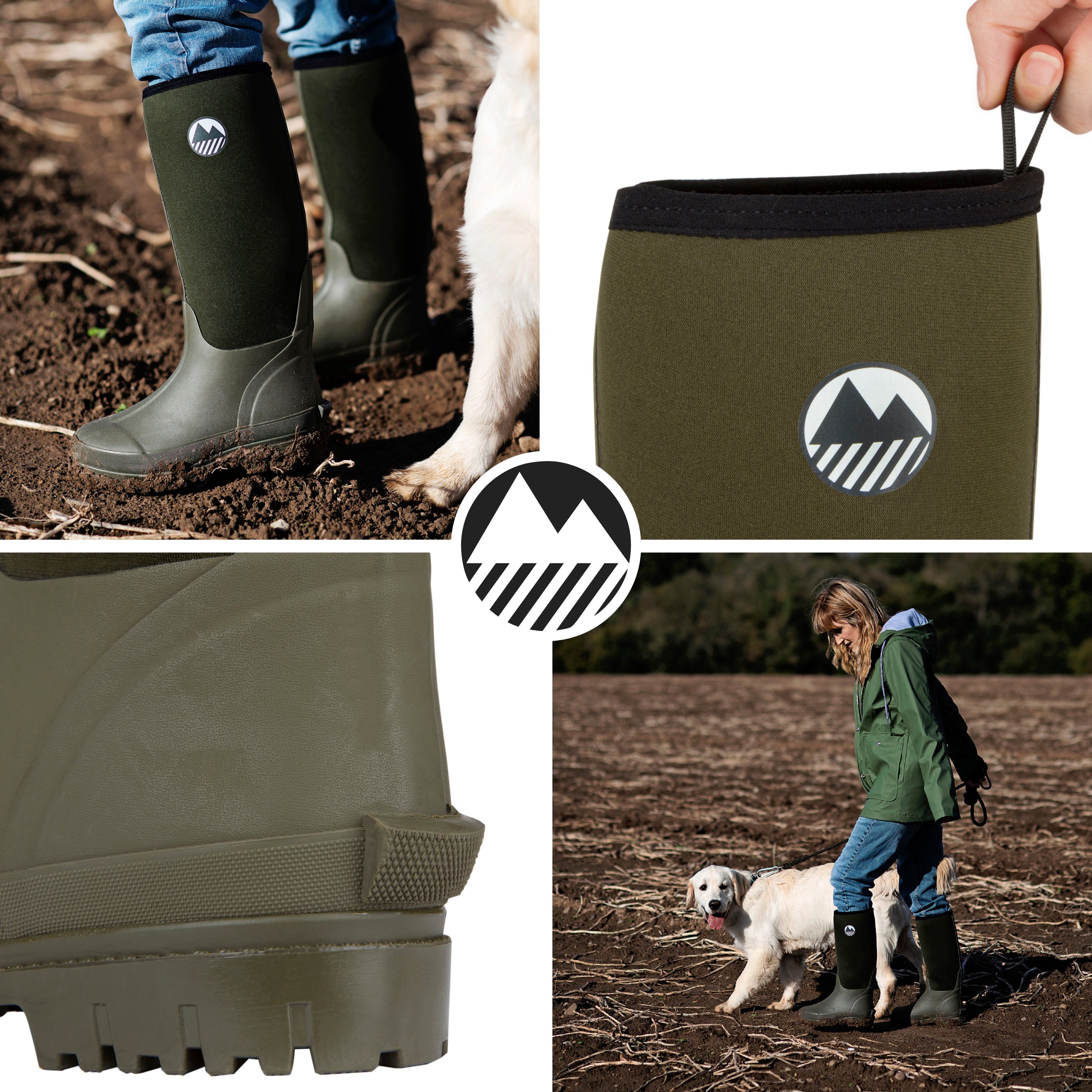Women's Waterproof Neoprene Wellington Boots - Comfortable Rain Boots for Women - Perfect for Gardening, Hiking & Outdoor Activities