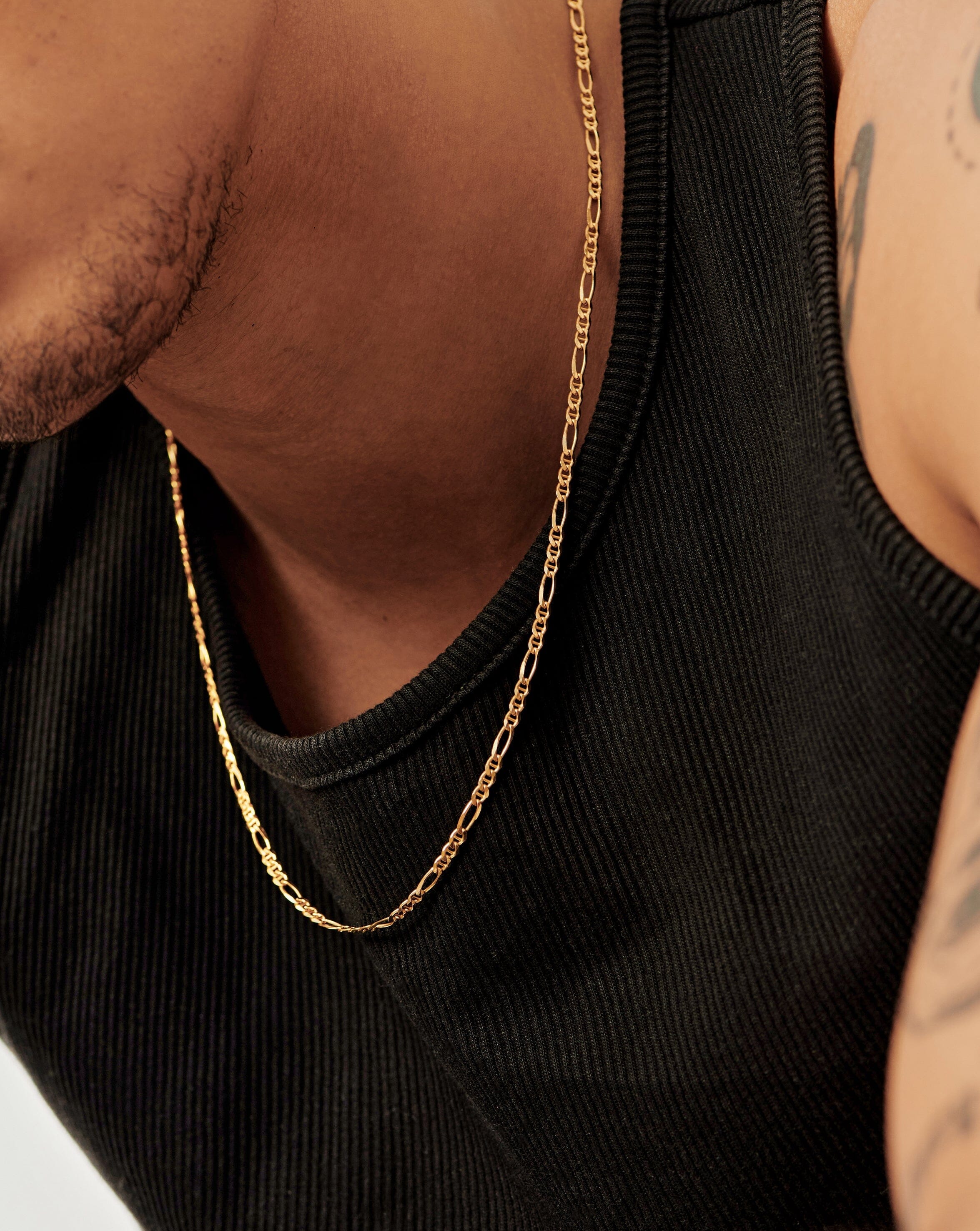 Men's Filia Curb Chain Necklace - 18K Gold Plated Stainless Steel Hip Hop Jewelry for Gifts, Parties & Everyday Wear