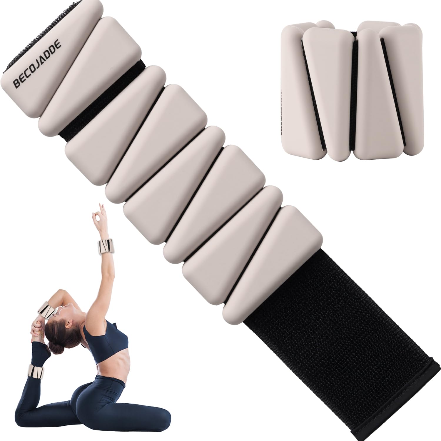 Adjustable Wrist & Ankle Weights Set (1lb & 2lb) - Strength Training Weights for Walking, Running, Yoga, Pilates - Ideal for Home Workouts, Gym Training & Fitness Enthusiasts (Men & Women)