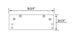 Norton 689 Door Closer Mounting Plates - Heavy Duty Door Control Hardware for Commercial & Residential Use - Perfect for Schools, Offices, and Public Buildings