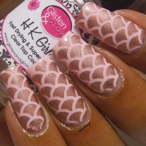 Twinkled T - Mermaid Nail Vinyl Stencils for Easy DIY Nail Art Designs | Perfect for Home Manicures, Salon Use & Gift Giving