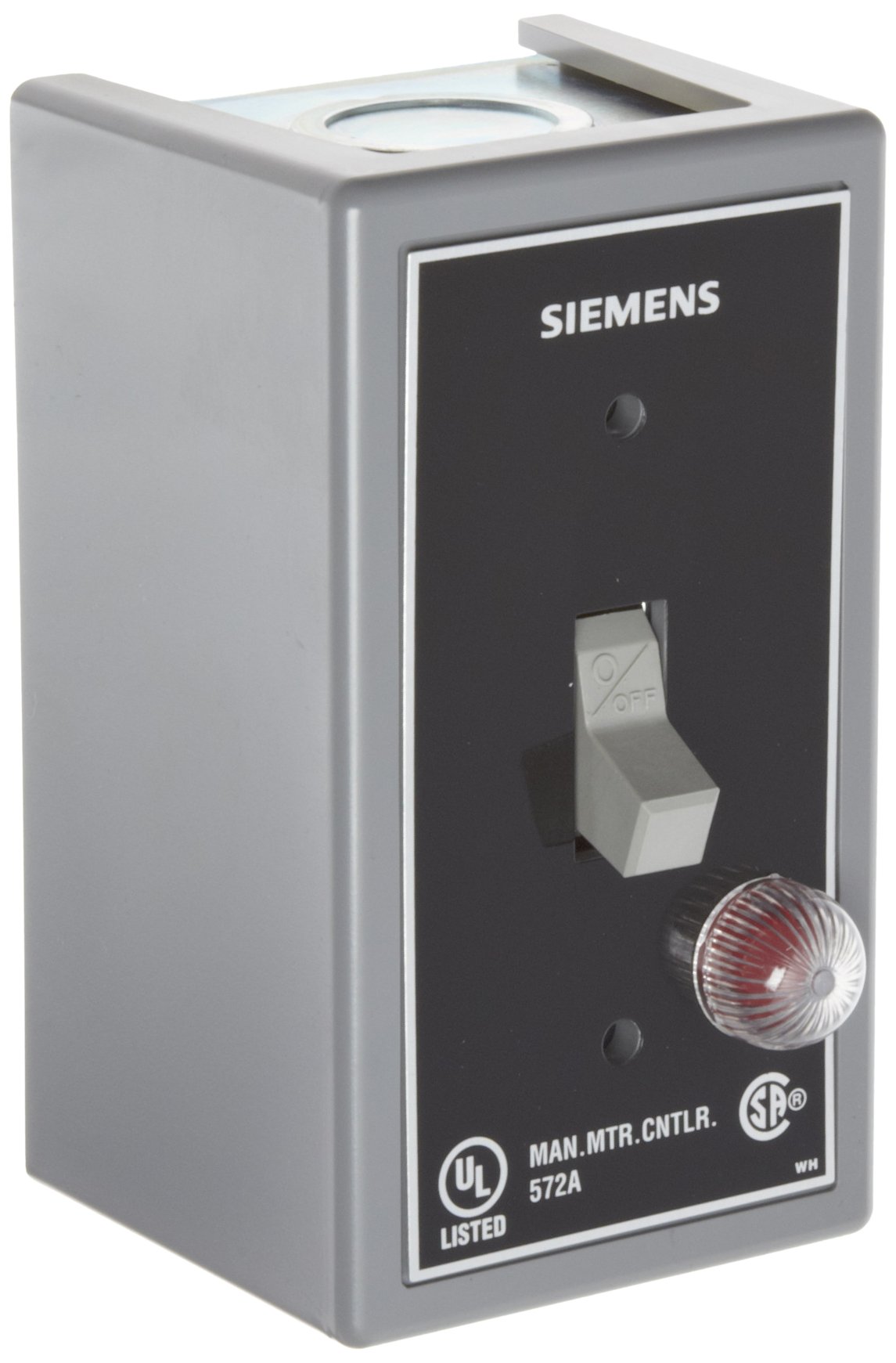 Fractional HP Switch - Single & 3 Phase NEMA 1 Enclosure, Surface Mount Toggle Switch with Red Pilot Light, 230VAC 2-Pole | Ideal for Industrial Equipment, HVAC Systems & Motor Control Applications