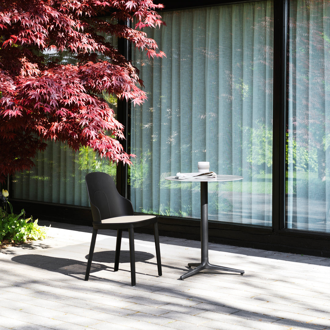 Allez Round Outdoor Cafe Table with 3 Legs - Durable Patio Bistro Set for Garden, Balcony & Restaurant Dining