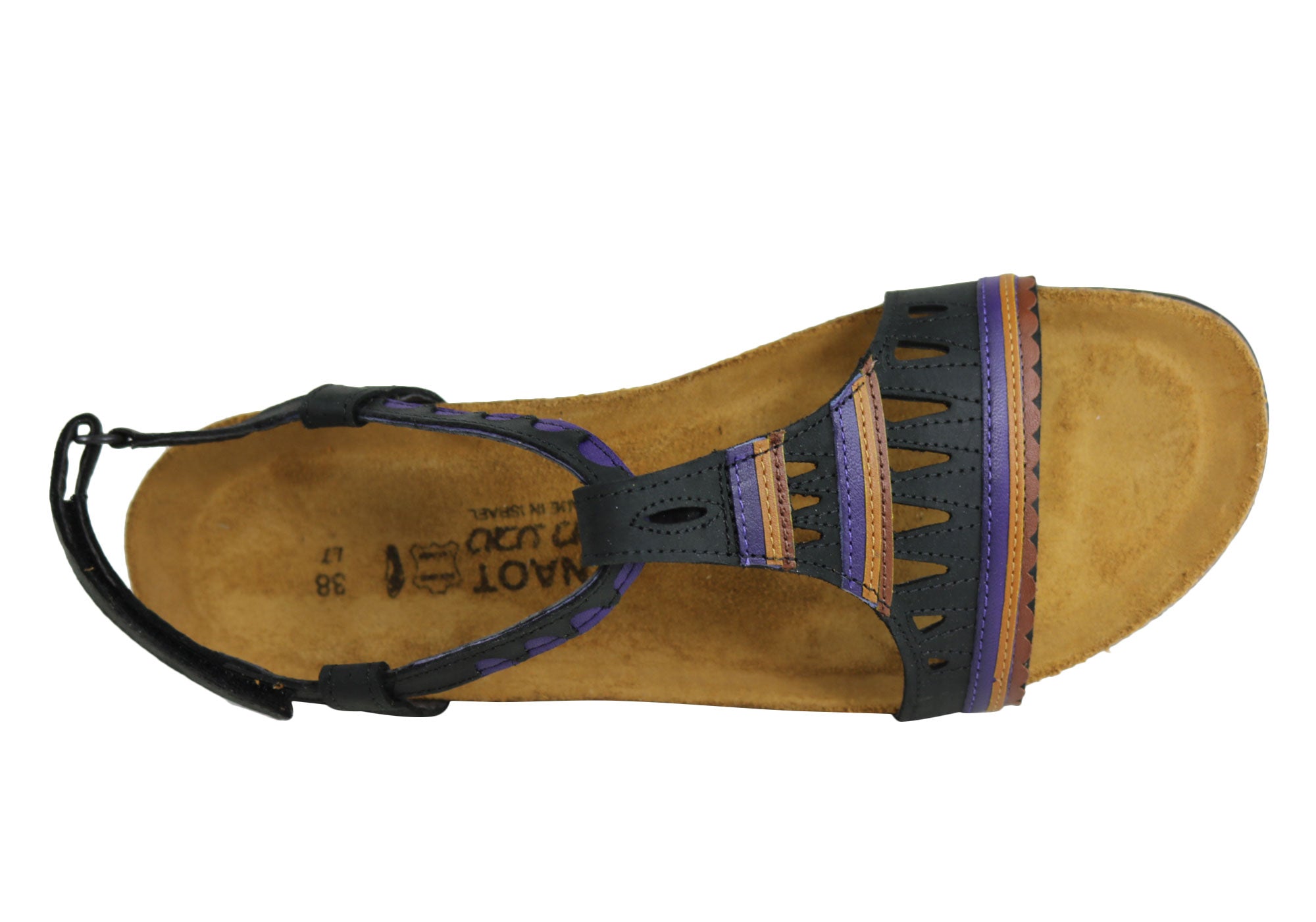 Naot Odelia Women's Comfortable Cushioned Supportive Leather Flat Sandals - Perfect for Walking, Travel & Summer Outfits