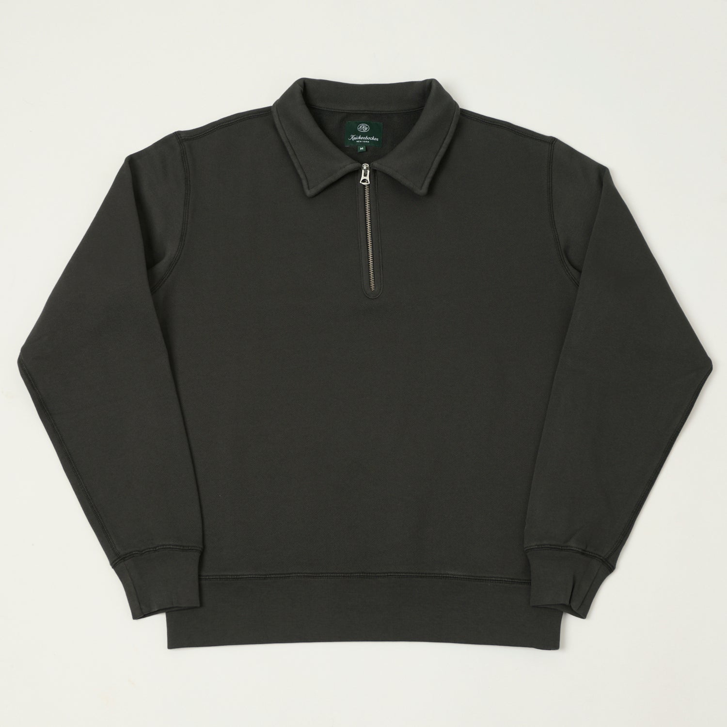 Knickerbocker Stadium Loft Knit Quarter Zip Sweater - Warm Coal Color for Men | Perfect for Casual Outings, Office Wear & Winter Sports