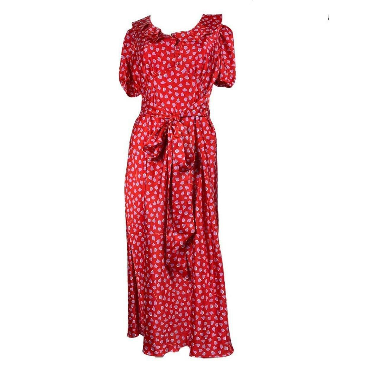 Marc Jacobs The Love Red Heart Print Dress - Women's Size US6 (UK10) | Flirty & Romantic Valentine's Day Outfit for Date Night & Special Occasions