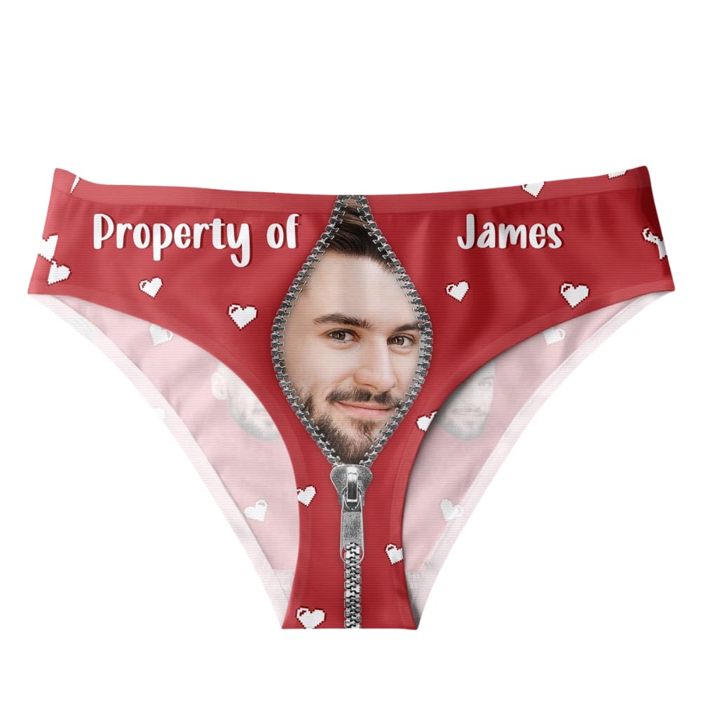 Personalized Photo Printed Women's Low-Waist Briefs - Funny Underwear Gift for Wife, Girlfriend - Birthday, Anniversary, Christmas Present - Perfect for Surprise Gifts & Special Occasions