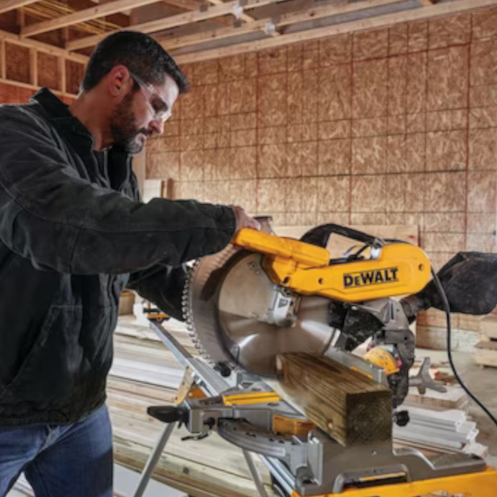 DEWALT DWS716 12-Inch Double Bevel Sliding Compound Miter Saw - 15 Amp Power, Refurbished with Warranty - Perfect for Woodworking, Carpentry, and DIY Home Improvement Projects