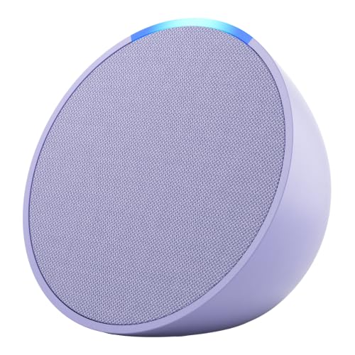 Echo Pop Smart Speaker with Globe Electric Smart Color Bulb - Voice Control, Alexa Enabled, Multi-Room Audio for Home & Office