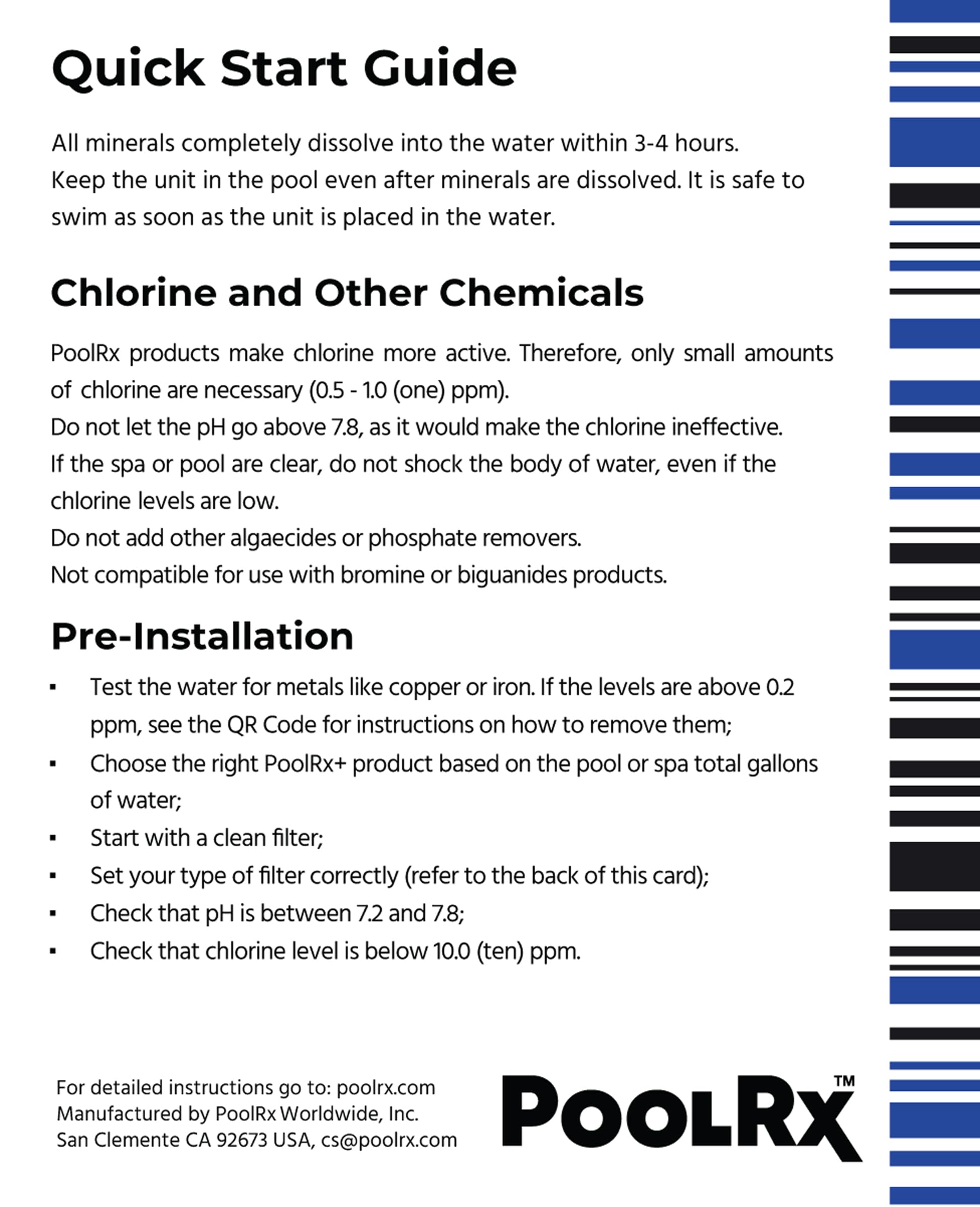 PoolRX+ Pool Unit for 20,000-30,000 Gallon Pools | Algae Prevention & Water Treatment | Perfect for In-Ground & Above-Ground Pools