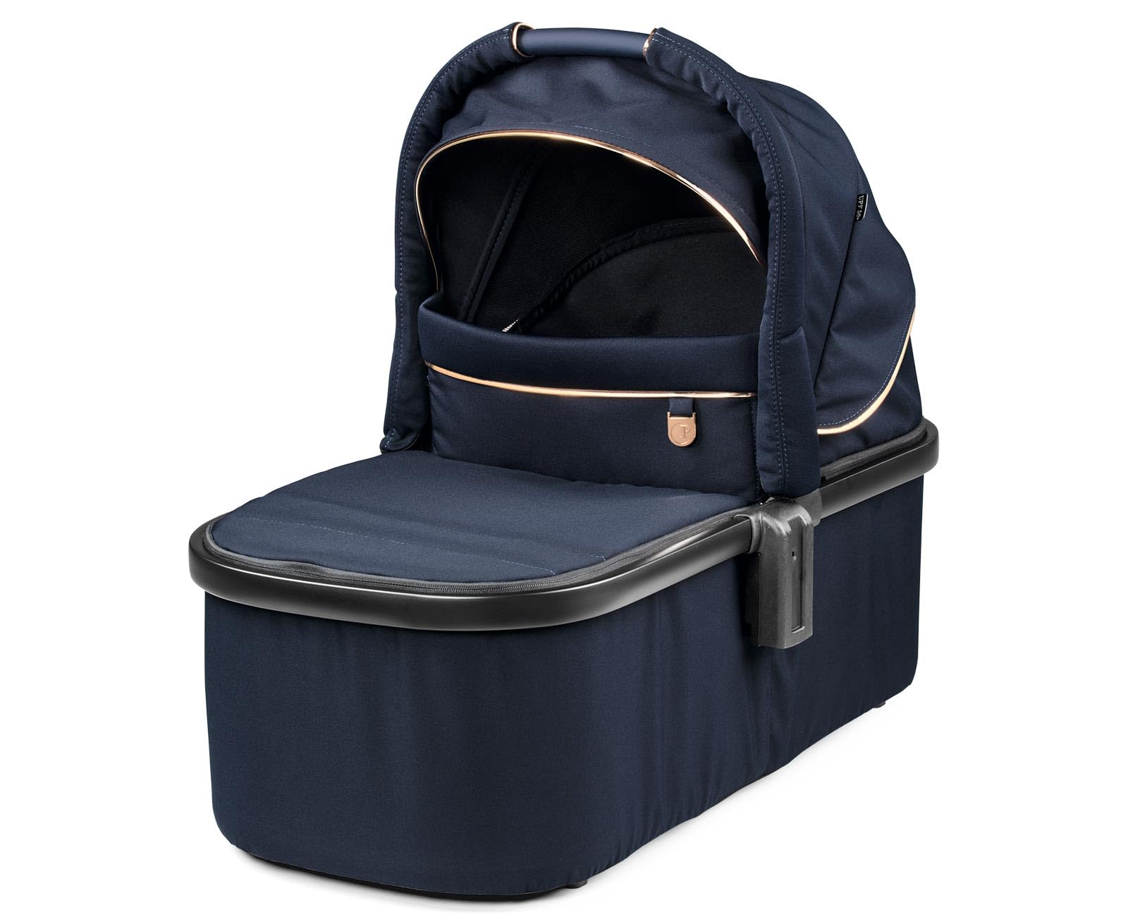 Peg Perego Bassinet with Home Stand for Ypsi Veloce Vivace - Blue Shine (Blue & Copper) | Premium Baby Crib for Nursery, Bedroom & Travel | Safe & Comfortable Infant Sleeper