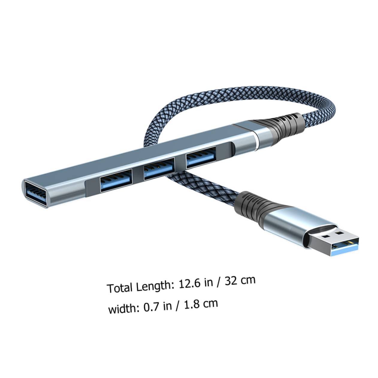 Hemobllo 3-Port USB 3.0 Hub Splitter for Laptop - High-Speed Data Transfer, Portable USB Expander Adapter - Perfect for Office, Travel & Home Use with Multiple Devices