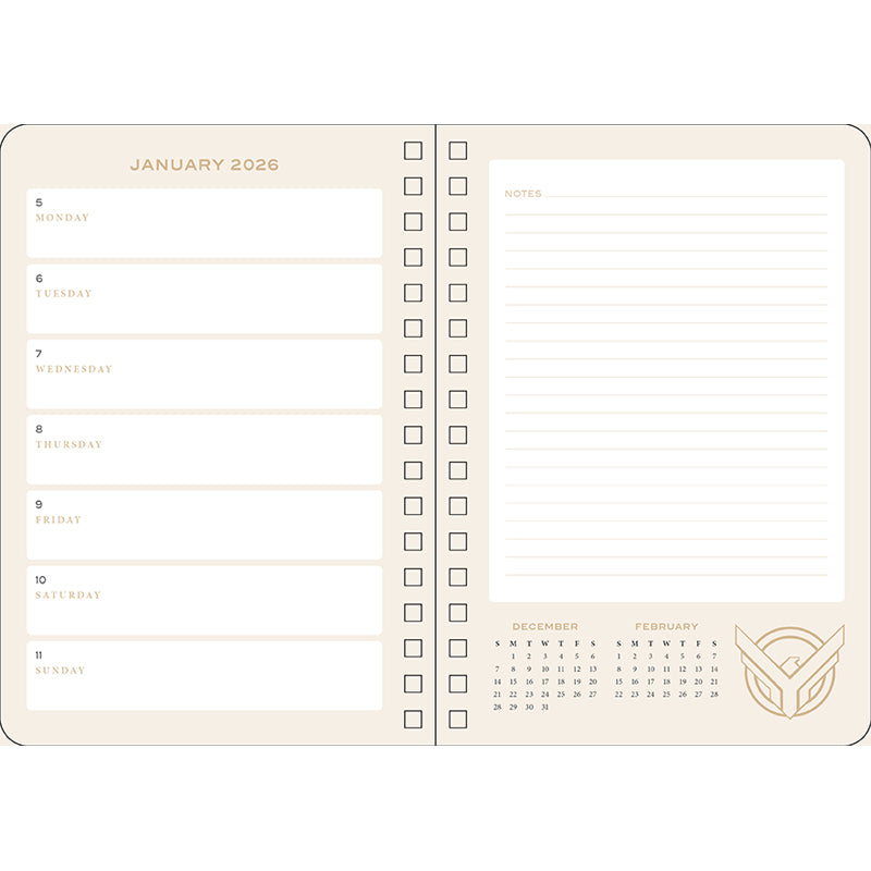 2026 Dune 13-Month Weekly Planner Calendar | Organizer with Inspirational Quotes | Perfect for Students, Professionals & Goal Tracking