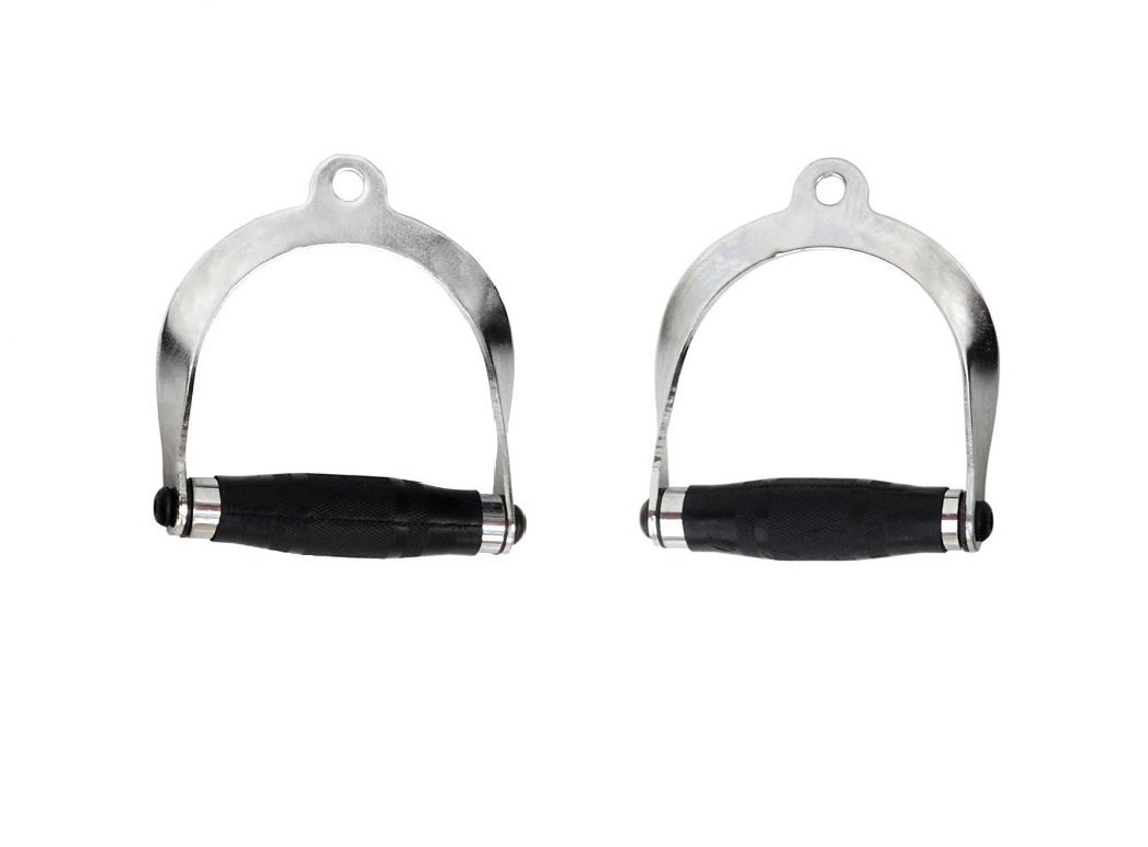**Ader Rubber Handle Cable Attachment for Gym Fitness - Durable Workout Equipment for Strength Training & Home Gym Use**