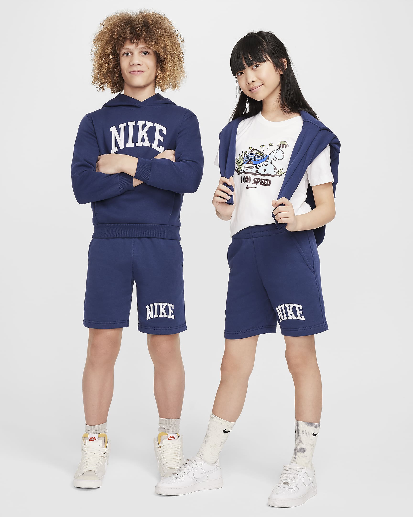 Nike Kids' Club Short Navy Blue Pants - Comfortable Athletic Shorts for Boys & Girls - Perfect for Sports, Play & Everyday Wear