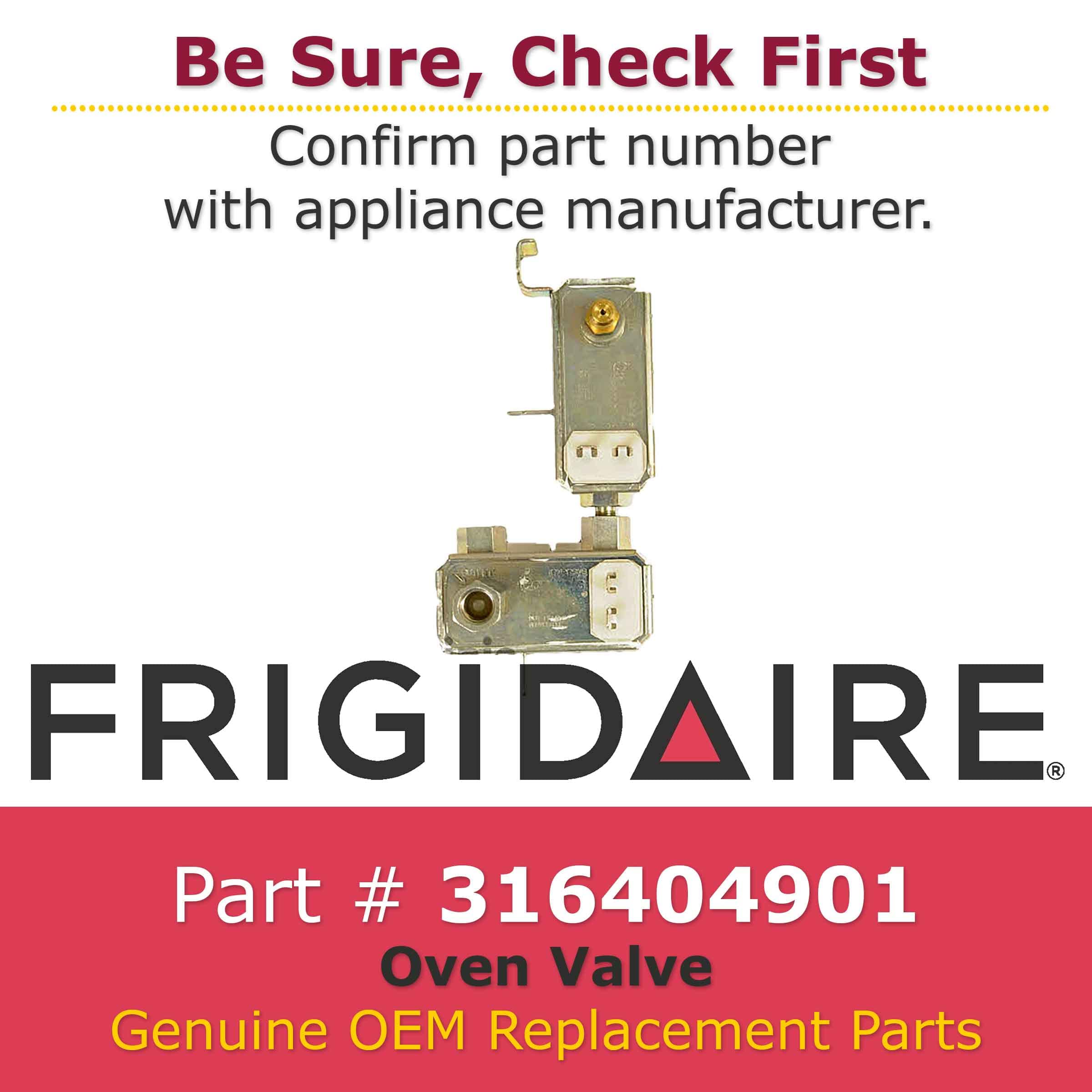 Original Frigidaire 316404901 Oven Water Valve Replacement Part - Perfect for Gas & Electric Range Repairs, Dishwasher Connections & Appliance Maintenance