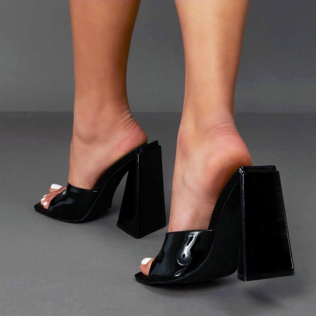 Elegant Black Margo Heels for Women - Comfortable High Heel Pumps for Party, Wedding & Office Wear