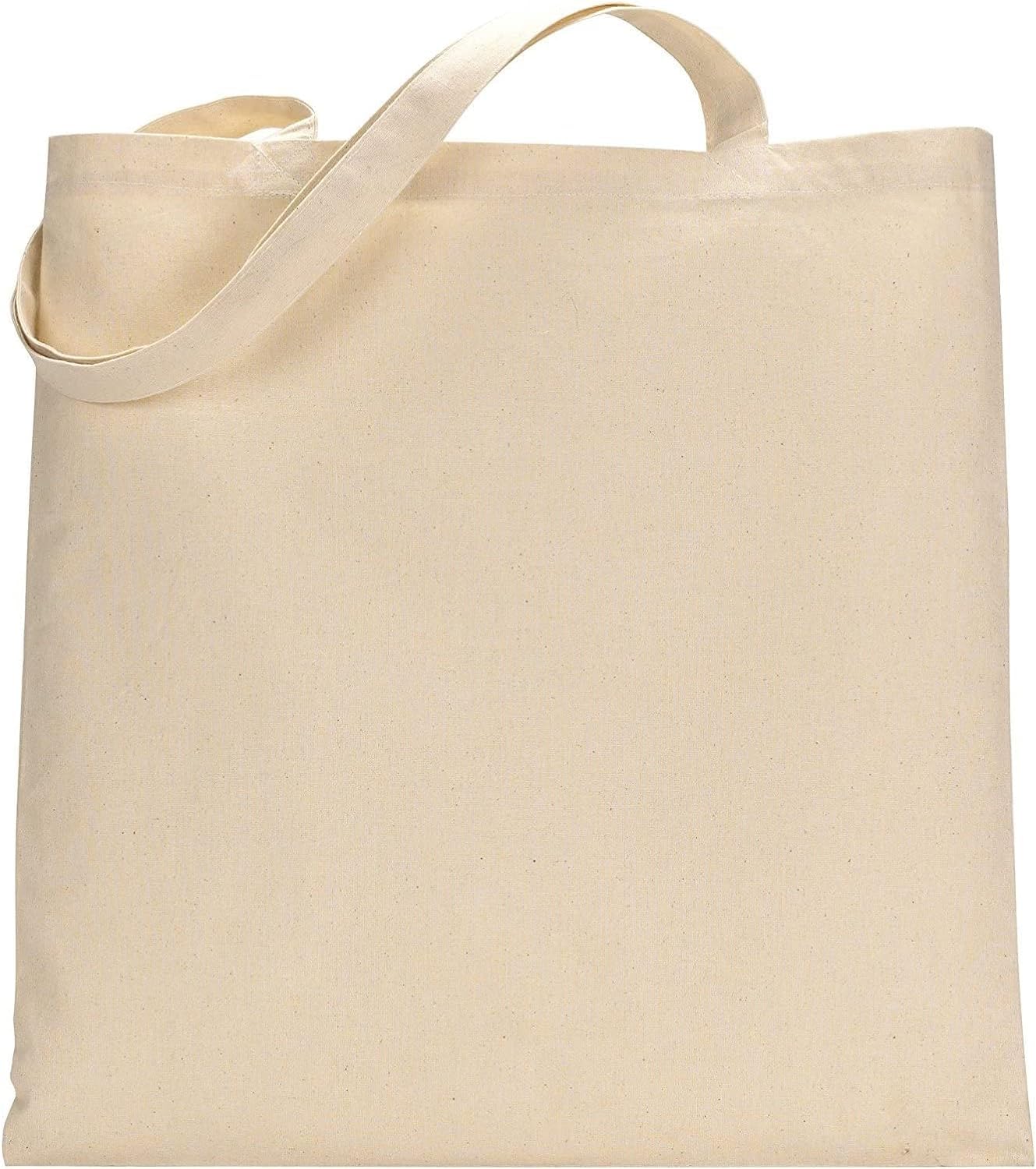Eco-Friendly 3 Pack Cotton Tote Bags - Reusable Grocery Shopping Bags for Women & Men - Perfect for Groceries, Beach, Gym & Daily Use