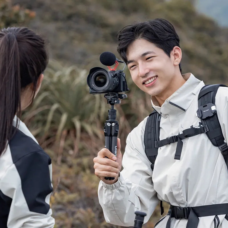 Ulanzi TT35 Lightweight Hiking Stick Tripod Kit - Adjustable Monopod & Camera Stand for Outdoor Photography, Vlogging, and Travel Adventures