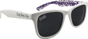 DGK Graff Shades White Sunglasses - Stylish UV Protection for Men & Women - Perfect for Outdoor Sports, Driving, and Beach Activities