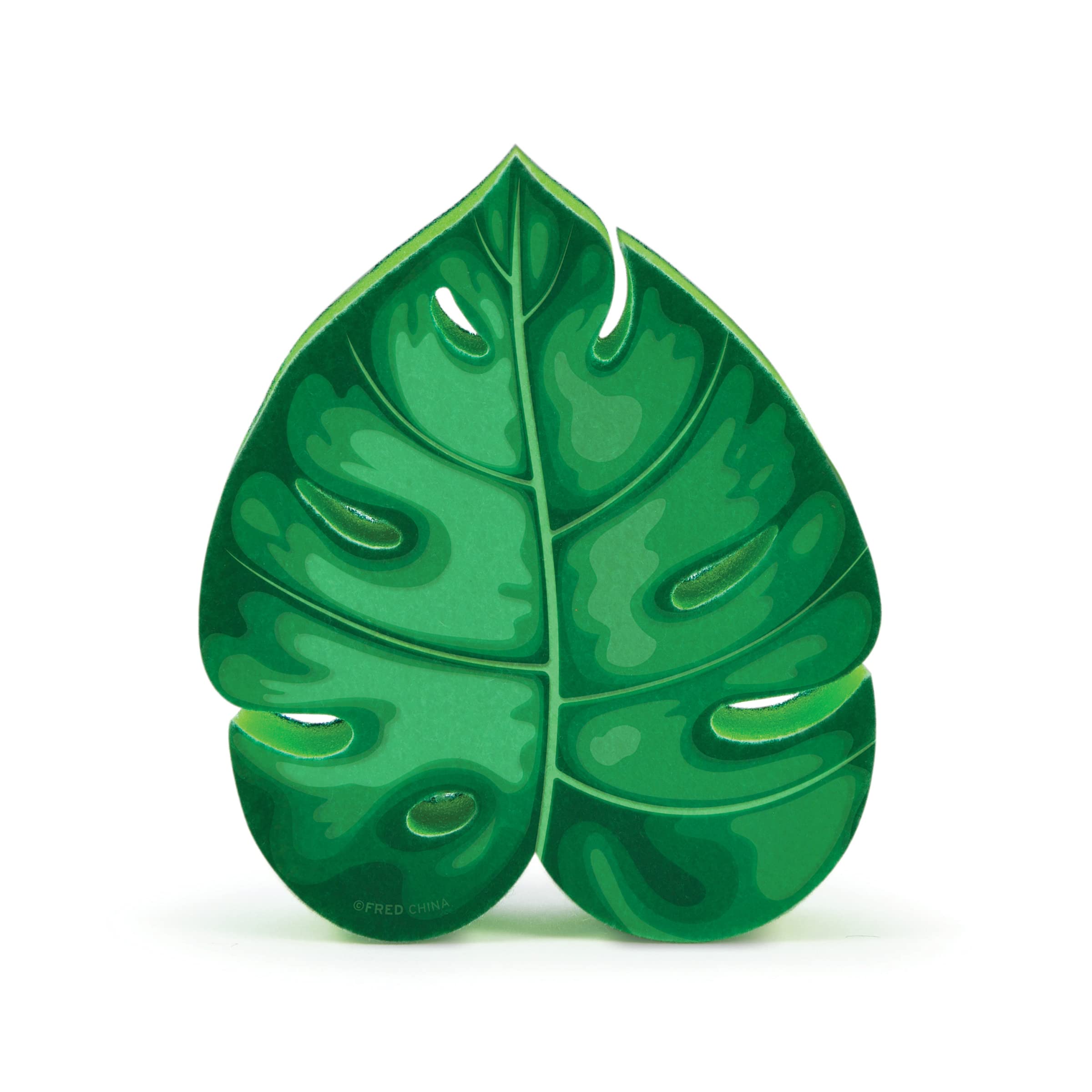 Genuine Fred Monstera Leaf Kitchen Sponge - Colorful Houseplant-Themed Dish Sponge for Washing Dishes, Pots & Pans - Fun Kitchen Cleaning Accessory for Plant Lovers
