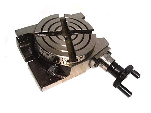4 Inch (100mm) Mini Rotary Table - Horizontal & Vertical Milling Machine Accessory for Precision Metalworking & Woodworking Projects