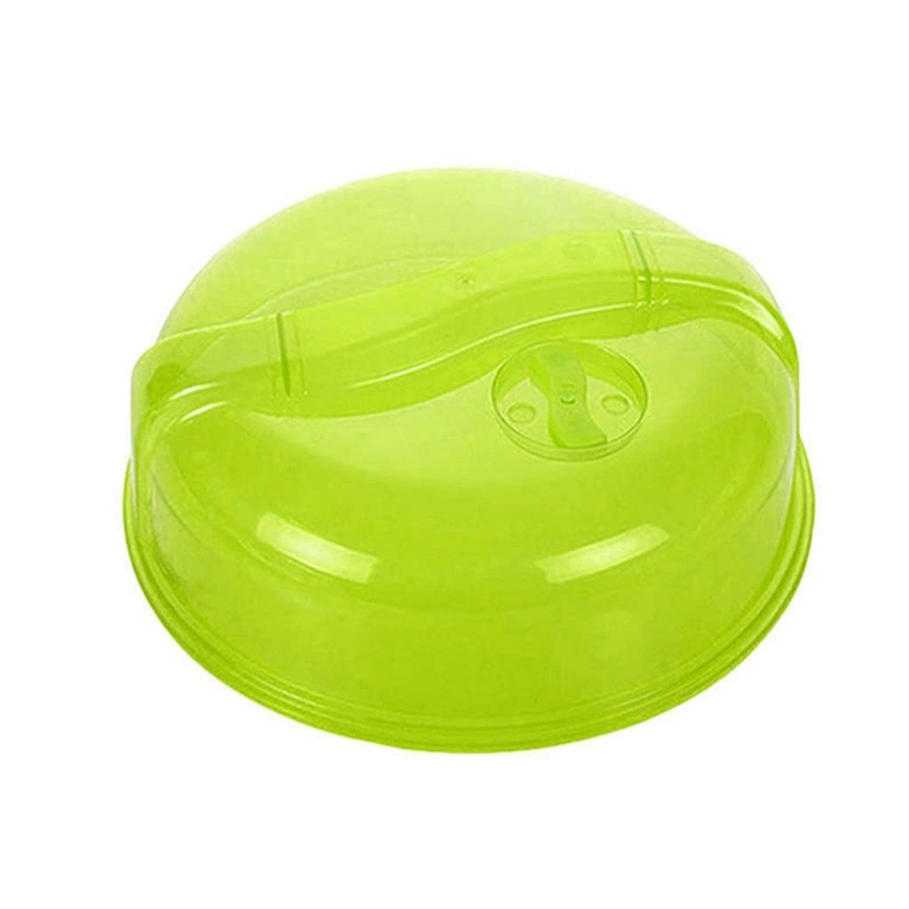 Microwave Oven Crisper Cover - Green Kitchen Food Cover for Bowls & Plates | Dustproof, Anti-Oil Dish Lid | Food Freshness Preservation Tool | Perfect for Meal Prep, Leftovers & Refrigerator Storage