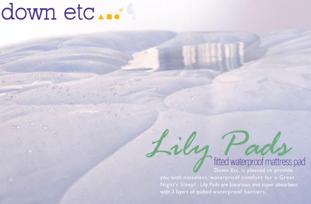 Lily Pad Down Alternative Mattress Topper - Hypoallergenic & Breathable for All-Season Comfort - Perfect for Bedroom, Guest Room, and Dorm Use