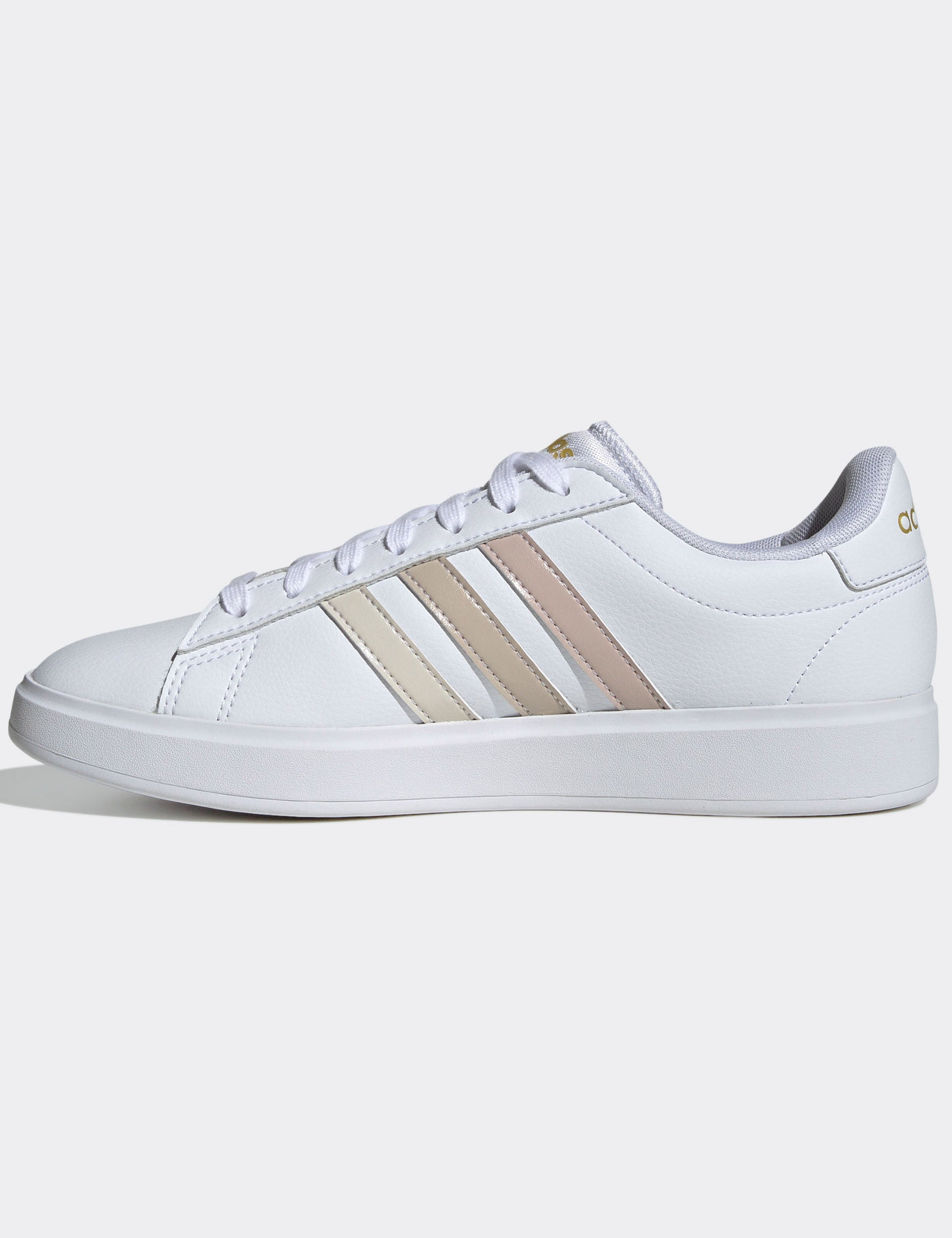 Adidas Grand Court 2.0 Sneakers - Cloud White/Wonder White/Wonder Beige | Comfortable Tennis Shoes for Women & Men | Perfect for Casual Wear, Gym & Outdoor Activities