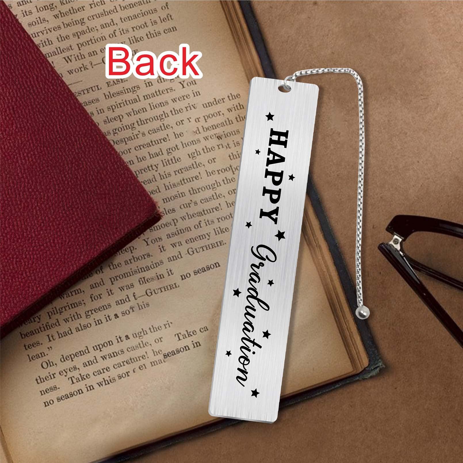 Personalized Graduation Gifts Bookmark for Her & Him 2025 - Thoughtful College & High School Graduation Present for Girls & Boys - Perfect Nurse Graduate Gift from Teacher - Ideal for Yearbooks, Bible Study & Reading Enthusiasts